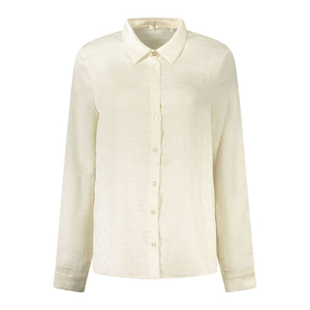 Guess Jeans White Polyester Dress Women's Shirt